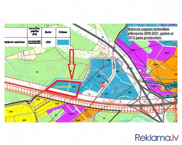 Pārdodam fasādes zemes gabalu A5 šosejas malā.  Pēc Ķekavas pagasta teritoriālā plānojuma Ķekavas pagasts - foto 3