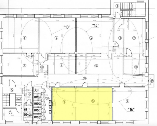 Birojs Torņakalnā 3.stāvs, BEZ lifta.  Plānojums: 2 regulāras formas telpas 37.3 m2+23.2 m2. Rīga - foto 10