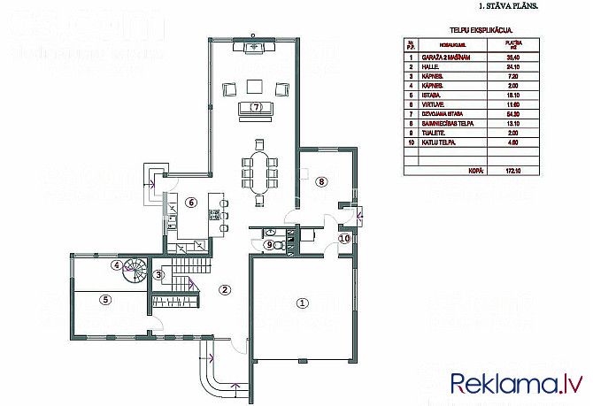 Fasādes māja, labiekārtota apzaļumota teritorija, vieta automašīnai, ir lifts, kāpņu telpa Rīga - foto 15