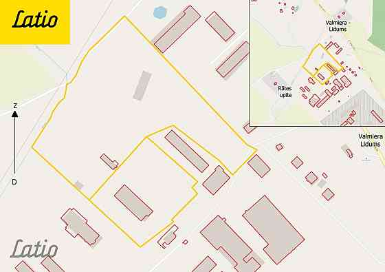 Pārdod komercapbūves zemes gabalu industriālajā teritorijā pie Valmieras, Valmieras Valmiera un Valmieras novads