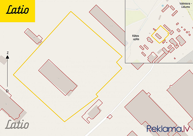 Pārdod komercapbūves zemes gabalu industriālajā teritorijā pie Valmieras, Valmieras Valmiera un Valmieras novads - foto 1